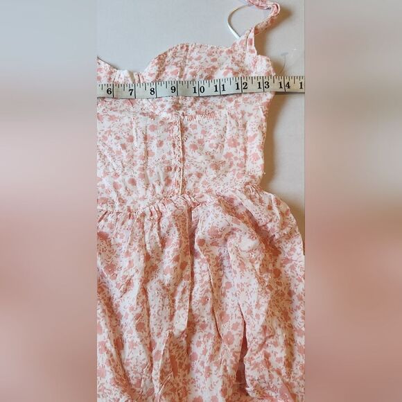Sky To Moon Pink Floral Halter Romper Size Small - Picture 13 of 15